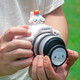 JUNESTAR適用Canon佳能EOS R50硅膠套相機包g7x3保護套軟套R5II防塵便攜防摔防刮花可愛(ài)通便攜防磨撞 R50果凍粉綠+大耳狗鏡頭蓋+熱靴蓋