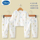 迪士尼（Disney）新生嬰兒兒衣服純棉初生內(nèi)衣套裝秋衣打底剛出生寶寶分體式和尚服 藍(lán)色兔子扣子3件套 52 (0-2個月9斤以內(nèi)寶寶)