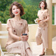 秋芙羅媽媽裝夏裝2026新款套裝洋氣50歲60寬松中老年人女透氣夏季衣服