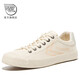 飛躍（Feiyue）鞋子男女鞋百搭小眾休閑帆布鞋男士冬季款運動(dòng)鞋女情侶款硫化鞋 米淺粉 36 （女生偏大一碼）