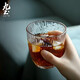 九土日式手工樹(shù)紋玻璃杯ins家用水杯創(chuàng  )意簡(jiǎn)約洋酒杯果汁杯夏季冷飲杯 款式一