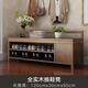 千美居 實(shí)木換鞋凳鞋柜一體簡(jiǎn)約儲(chǔ)物收納柜門(mén)廳長(zhǎng)條凳家用入戶穿鞋凳 淺胡桃120*30*50