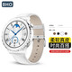 BHO【真皮表帶】適用華為gt3pro/gt5pro表帶watch5/gt4/watch4pro真皮手表表帶watch3pro男士女生款2 【ZN33丨GT3PRO垌款】白色 gt3/pro/gt2【