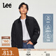 Lee舒適版男女情侶美拉德棒球羽絨服夾克外套休閑潮流LUT00900 黑色（尺碼偏大，拍小一碼） L