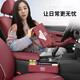 馳禾（CHIHE）適用于奧迪車載紙巾盒抽紙巾袋汽車內(nèi)飾裝飾座椅縫隙收納盒用品 奧迪紙巾盒1個【火山紅】