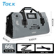 Tacx 摩托車(chē)騎行防水包二代新升級干濕分離騎士裝備拉力車(chē)摩旅后尾包無(wú)拉鏈 摩托車(chē)頭盔馱包 66L灰色【加厚軟底+干濕分離】
