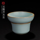 青澹汝窯茶漏茶具配件景德鎮(zhèn)全手工陶瓷悠然茶漏 悠然茶漏 不開片慈字底款