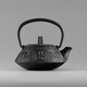 龍顏堂日本南部鐵壺小號鑄鐵壺純手工鐵壺急須壺煮水茶壺黑點(diǎn)泡茶壺 富貴紋 黑色款