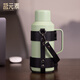 茗元素（MINGYUANSU）小鋼炮迷你燜茶壺水分離保溫?zé)崴笕萘磕信?16不銹鋼旅行悶泡壺 小鋼炮迷你綠色+黑色壺套