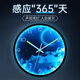 BBA掛鐘創(chuàng)意夜燈客廳掛墻家用夜光掛表臥室時(shí)鐘  月球-氛圍燈30cm