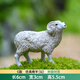 興屹仿真綿羊微景觀桌面動物小羊模型擺件盆景飾品樹脂工藝品裝飾擺設(shè) C款 仿真綿羊公