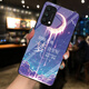 夢逸軒適用OPPO Reno5 Pro玻璃殼PDST00手機套全包軟磨砂邊防滑套潮鋼化硬保護外殼男女  晚安【配高清貼膜】MX