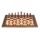 CHESSSHOP日耳曼騎士German Knight進(jìn)口實(shí)木手工國際象棋套裝 FIDE賽事專用 棕色黑子 / 胡桃木啞光棋盤