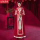 紅妝飾佳 秀禾服新娘2025新款大碼中式結(jié)婚禮服夫妻款敬酒服嫁衣出閣服 僅女款 XL