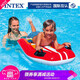 INTEX兒童游泳圈大號(hào)男女浮排浮板打水板小孩游泳沖浪踏板 騎士浮排紅色【關(guān)注商品送腳泵】