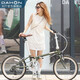 大行（DAHON）D7折疊自行車20英寸7速復古成人休閑通勤運動單車自行車HAC072 橄欖綠