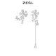 ZEGL設(shè)計(jì)師輕顏系列花朵耳環(huán)耳釘925銀針新款送女朋友禮物情人節(jié)生日 不對(duì)稱繁花耳環(huán)
