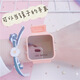 藍鉑麗 鏡子文藝果凍手表女孩軟妹糖果色中學(xué)生簡(jiǎn)約閨蜜方鏡 淺粉(僅手表)