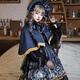 【定制】洛麗塔原創(chuàng)lolita 神救贖OP裙型 復(fù)古哥特風(fēng)暗蘿莉塔LO黑系ita小裙子 頸飾+手套+連衣裙+裙罩 S
