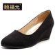 頤福元老北京布鞋女職場(chǎng)工作鞋辦公室通勤職業(yè)工裝鞋黑色透氣防滑坡跟鞋 5cm坡跟 鞋碼偏小 請拍大一碼 40