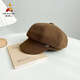 稻草人貝雷帽子女2026新款百搭簡(jiǎn)約八角帽韓版時(shí)尚潮流減齡洋氣畫(huà)家帽 棕色 均碼