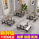 德睿聚 食堂餐桌椅學校公司員工工地餐桌椅服務(wù)區(qū)餐桌連體快餐桌椅組合 長條凳  不銹鋼（4人位）