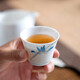 千紅窯 手繪品茗杯主人杯單杯仿古白瓷功夫茶杯套裝陶瓷茶盞個(gè)人杯 君德主人杯（單個(gè)隨機(jī)發(fā)貨））