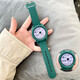 PENC IWATCH適用華為gt4手表gt3表帶gt2保護殼gt5/gt6新款硅膠watch5/4/3pro保護套GS3i配件41mm/46mm創(chuàng  )意男女 墨綠色【表殼+表帶】 適用華為gt2/榮耀2/GS3i/46mm
