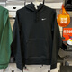 耐克（NIKE）衛衣外套男士2025秋冬季新款運動(dòng)服加絨保暖連帽套頭衫623453-010 623453-010黑色加絨 2XL