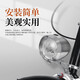 永久自行車燈復(fù)古車燈通勤車騎行配件前燈照明LED防水強(qiáng)光夜騎燈小型 銀色
