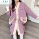 草景家月子裙秋冬珊瑚絨孕婦睡衣加厚加絨月子服法蘭絨產(chǎn)婦產(chǎn)檢待產(chǎn)裙 QMY7702# XL碼 (適合120-140斤左右)