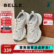 百麗厚底舒適老爹鞋女學(xué)生新款輕量運(yùn)動(dòng)休閑鞋B4P1DCM4 太空灰 37