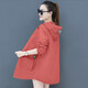 尚濤防曬衣女中長(cháng)款夏裝新款女裝百搭寬松防曬服韓版長(cháng)袖薄款外套女 防曬衣鐵銹紅色 3XL建議140-155斤
