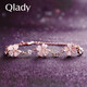 Qlady情人節(jié)禮物四葉草手鏈女學(xué)生韓版簡約森系閨蜜手鏈兩三人情侶手鏈 玫瑰金色1條