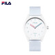斐樂(lè )（FILA）手表女石英表時(shí)尚硅膠學(xué)生運動(dòng)表男女同款情侶表防水生日禮物送禮 淺藍6463-008