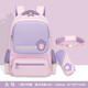 XCAT書(shū)包小學(xué)生女生大容量?jì)和嘲?-3-6年級卡通可愛(ài)加厚背墊雙肩包 可愛(ài)公主粉大號+腰帶+筆盒