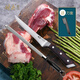 耐夫 剔骨肉刀屠宰專(zhuān)用刀 殺豬專(zhuān)用刀殺羊剔骨分割刀多功能刀具 剔肉刀不銹鋼剝皮尖刀磨刀棒商用 剔骨肉刀+12寸磨刀棒