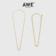 AWE官方彩色小熊項鏈GD權志龍宋妍霏明星同款糖果色橡皮熊頸鏈女 愛(ài)心項鏈/麻花項鏈（備注2選1）
