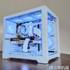 玩嘉 律動(dòng)純白色游戲電腦機箱臺式240/360水冷海景房MINI豎裝全透明argb4090 玩嘉律動(dòng)白機箱（豪華海景房）