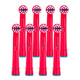 適配歐樂(lè )B/OralB兒童電動(dòng)牙刷頭通用D10,D12,D100,DB4510K,3709刷頭電迪生 兒童刷頭紅色8支