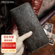 赫澤瓊斯HEZZJONES原創(chuàng)手工錢(qián)夾長(zhǎng)款牛皮錢(qián)包男女簡(jiǎn)約復(fù)古真皮錢(qián)包瘋馬皮錢(qián)夾情侶錢(qián)包手機(jī)包 雕花棕