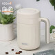 膳魔師（THERMOS） 膳魔師THERMOS保溫杯咖啡杯泡茶杯男士把手杯TCMN-600辦公杯 TCMN-600-WH 白色600ml