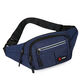 暢印腰包男女多功能大容量防潑水收銀生意包耐磨戶(hù)外休閑運動(dòng)手機錢(qián)包 深藍色【四個(gè)拉鏈兜】