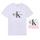 Calvin Klein 卡爾文·克萊恩 CK男裝經(jīng)典純棉短袖T恤 夏季男士休閑圓領(lǐng)衣服男 大標(biāo)41VM883-白色 S （建議60-70kg）