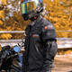 杜漢（DUHAN）摩托車(chē)騎行服男四季防摔機車(chē)服越野賽車(chē)服騎士外套 D-020黑色上衣 2XL
