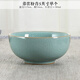 涵青堂青瓷餐具家用米飯碗哥窯創(chuàng  )意冰裂紋羅漢碗 龍泉陶瓷純色稀飯碗 哥窯粉青5英寸單個(gè)