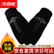 北極絨手套男冬季騎行保暖防寒觸屏開(kāi)車(chē)騎車(chē)外賣(mài)摩托車(chē)防風(fēng)冬天滑雪女棉 雙層加絨 騎行特厚款 黑色