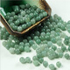 PURE GIRL 翡翠a貨散珠玉珠子DIY 手串珠 手鏈項鏈冰種油青豆綠圓珠配珠 6mm2顆
