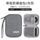 GAGK移動(dòng)硬盤包2.5英寸希捷包WD西部數(shù)據(jù)保護(hù)套收納盒EVA硬盤收納包 手提單面款硬盤包-灰色