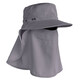 COOLIBAR美國Coolibar兒童防曬帽 面罩可拆 10122 灰色 L/XL 10-12歲